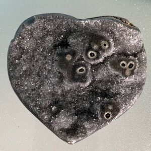 Black Amethyst Druzy Heart 🖤💎🖤